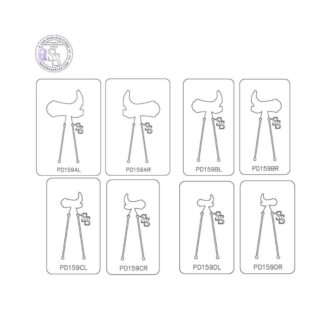 PANCAKE DIE PD159 COWBOY BOOT LEFT OR RIGHT